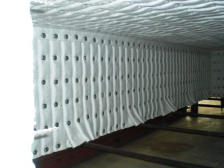 furnace hood, folded fibre blanket insulation